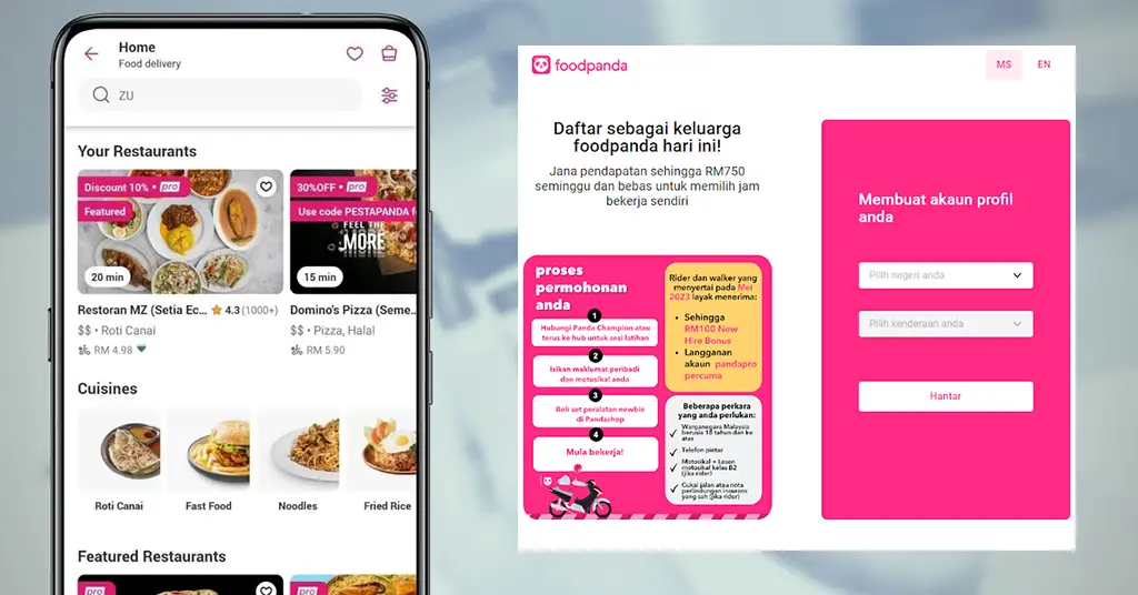 Cara Daftar Akaun Foodpanda