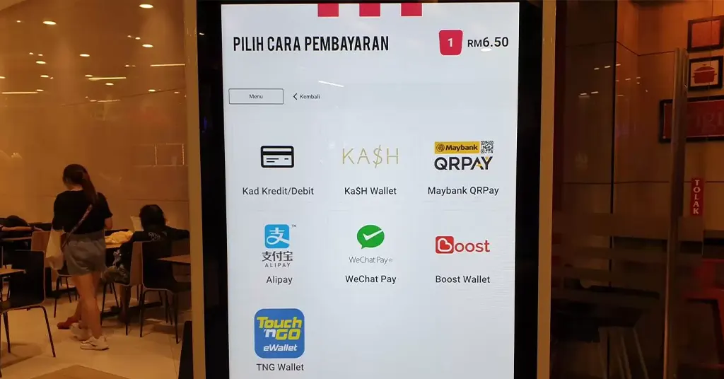 Kaedah Pembayaran untuk KFC Delivery