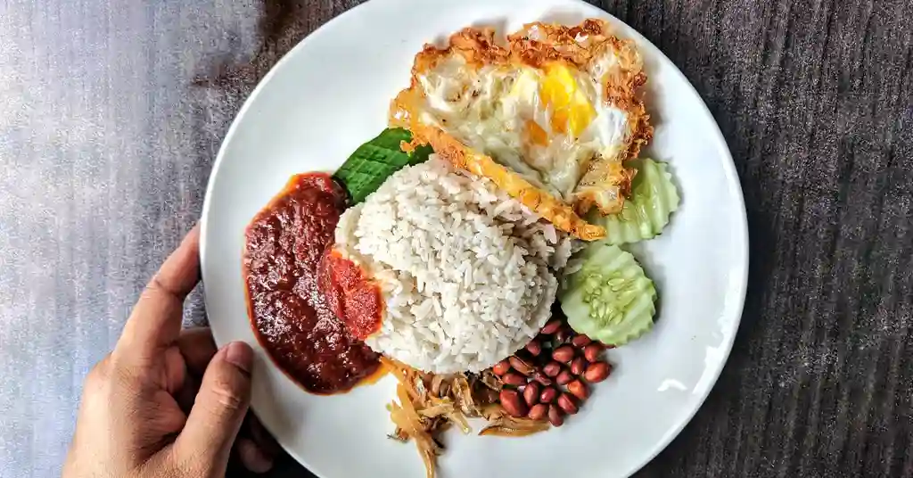 Nasi Lemak Telur Mata