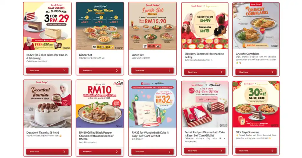 Promosi dan Diskaun Terkini Secret Recipe