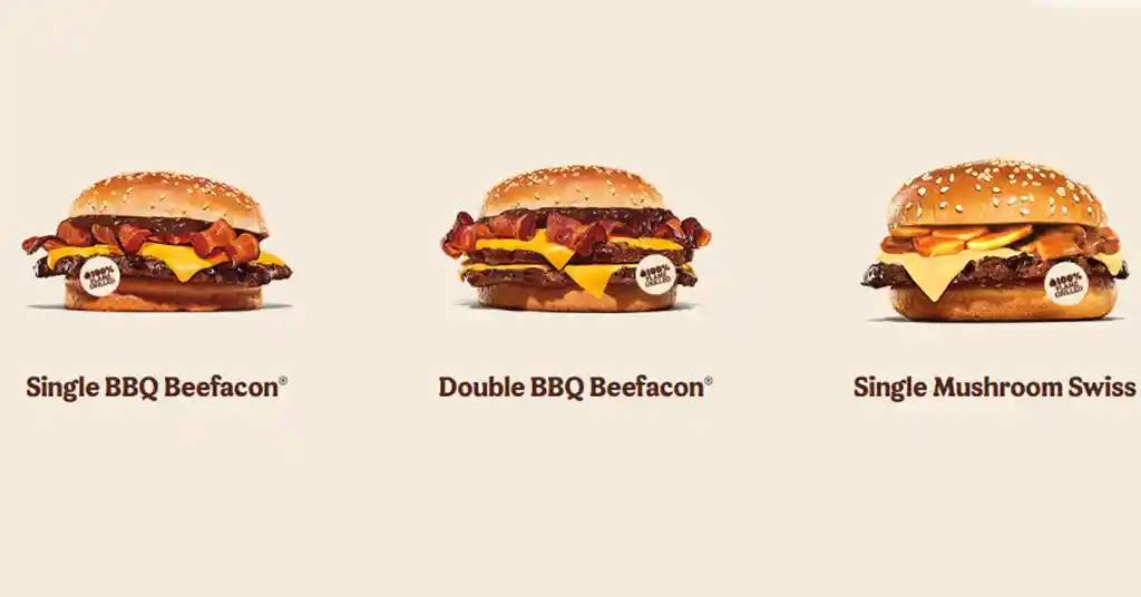 3. Burger King Menu Beef