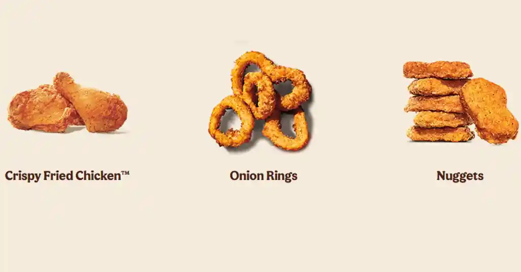 6. Burger King Menu Sides