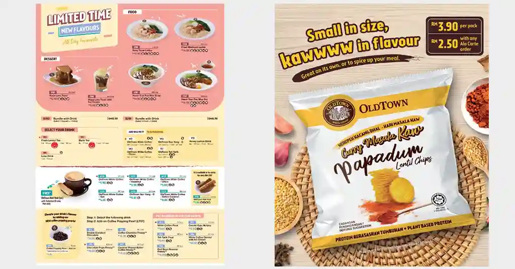 Promosi Menu Old Town White Coffee Terkini