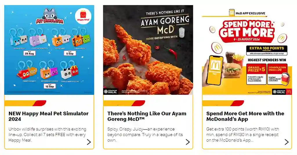 Promosi di McDonalds Malaysia