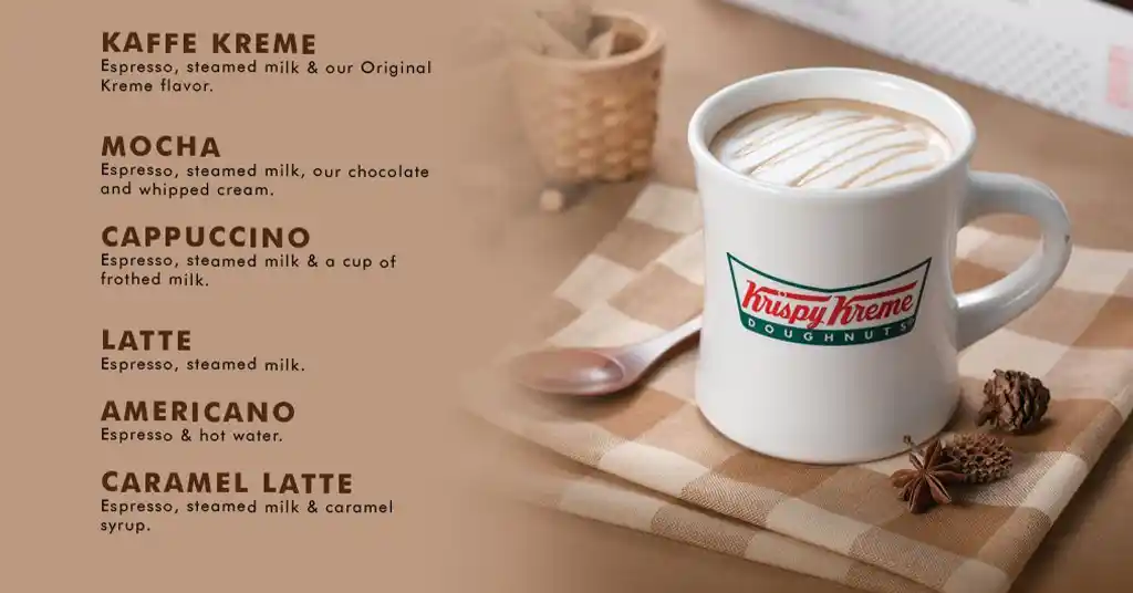 Krispy Kreme Menu Coffee