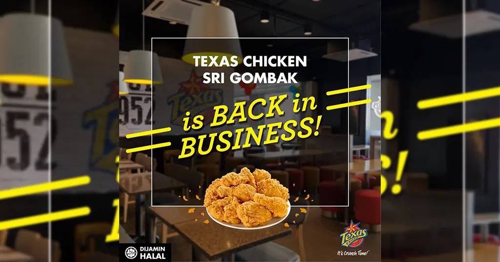 Promosi dan Tawaran Istimewa di Texas Chicken Sri Gombak