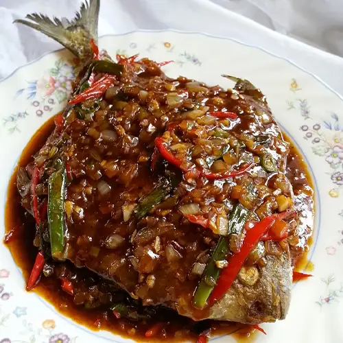 Resepi Ikan Bawal Hitam Masak Sos Tiram